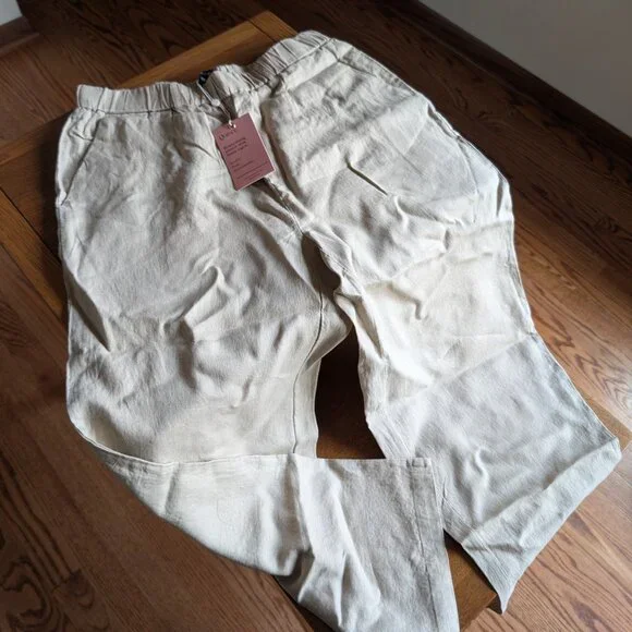 NWT Quince 100% European Linen Pants in Driftwood - Picture 5 of 7